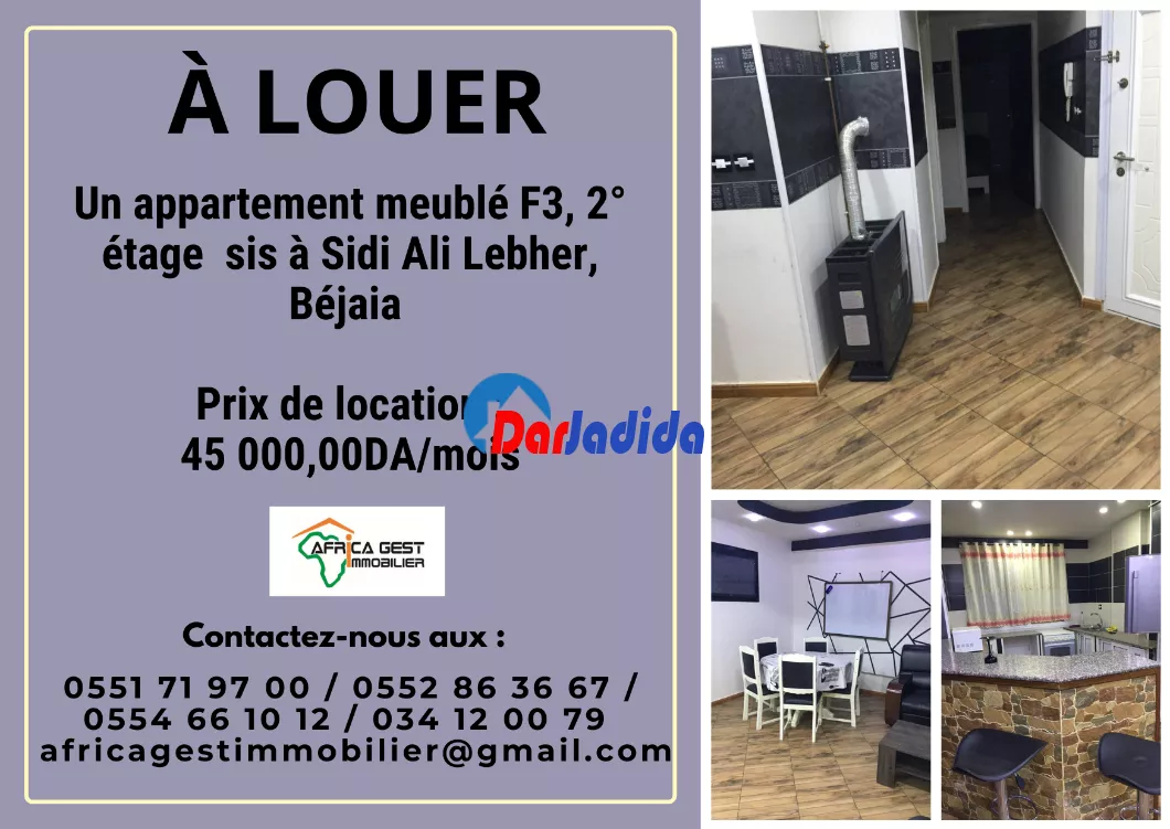 Location Appartement F3 Sidi Ali Lebher Béjaïa Bejaia