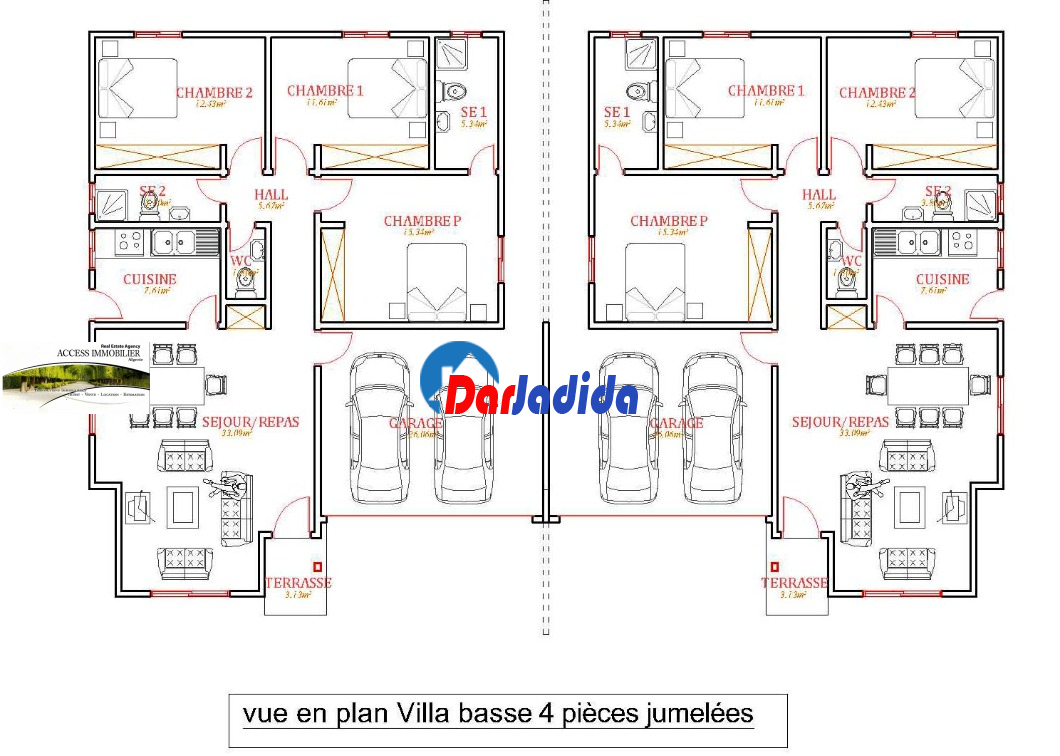 Location Appartement F4 Alger