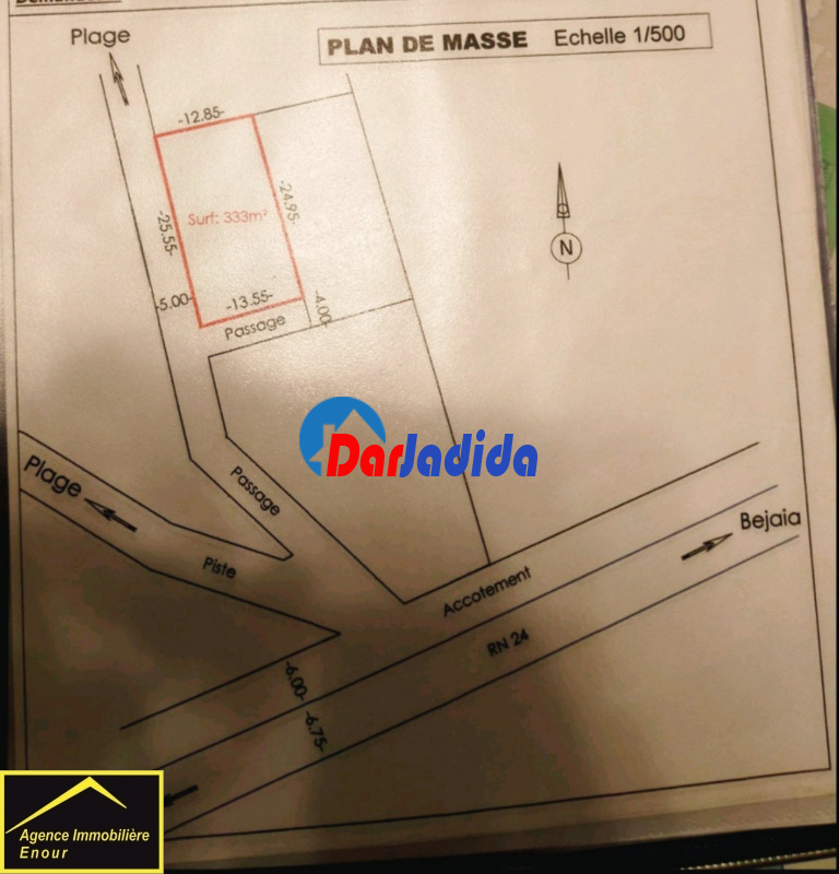 Vente Terrain  Bejaia