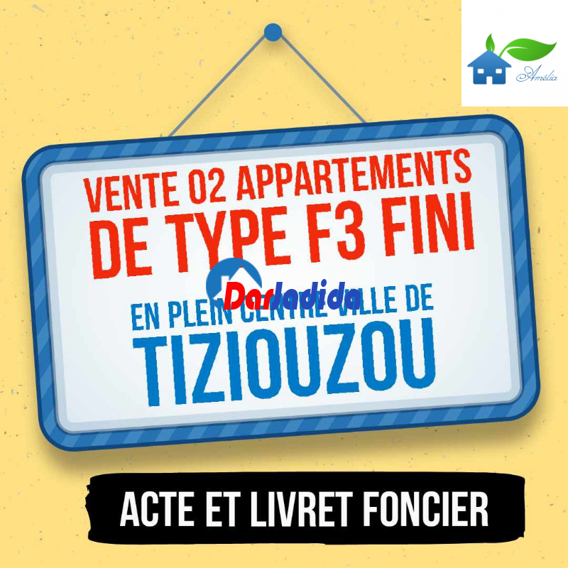 Vente Appartement F3 Tizi-ouzou