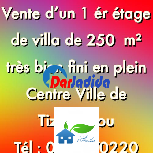 Vente Niveau de villa F7 Tizi-ouzou