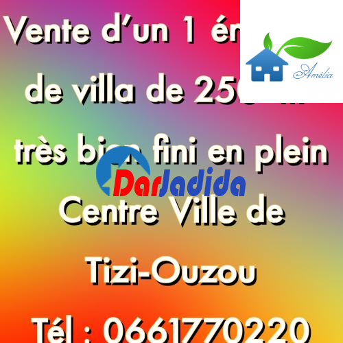 Vente Niveau de villa F7 Tizi-ouzou