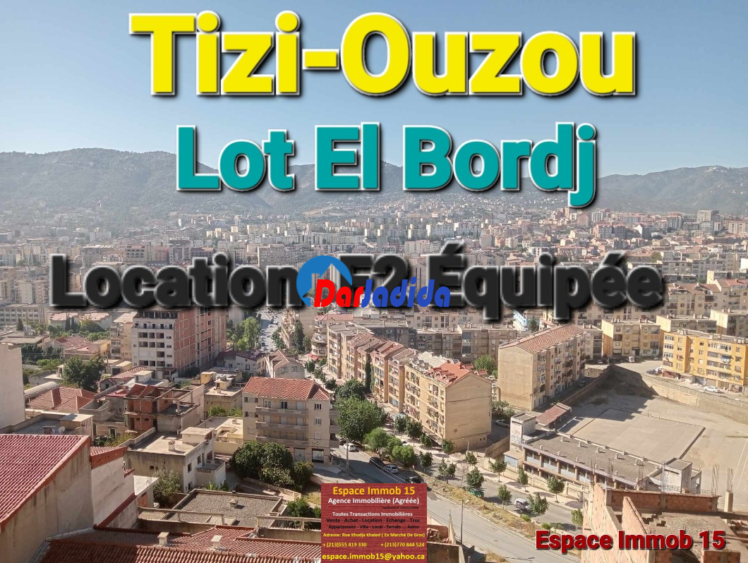 Location Appartement F2 Tizi-ouzou