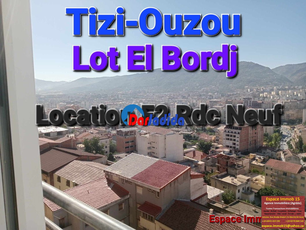 Location Appartement F2 Tizi-ouzou