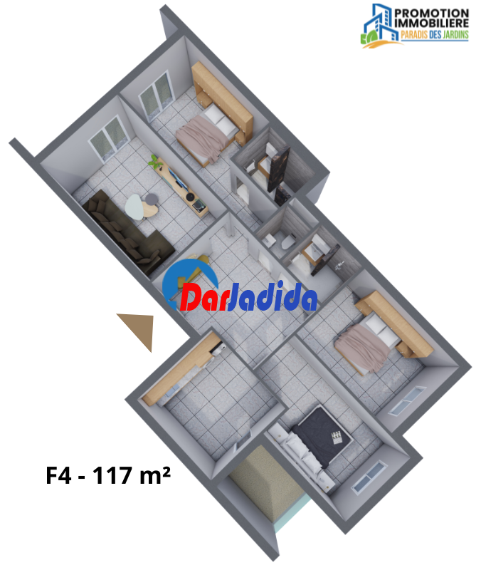 Vente Appartement F4 Oran