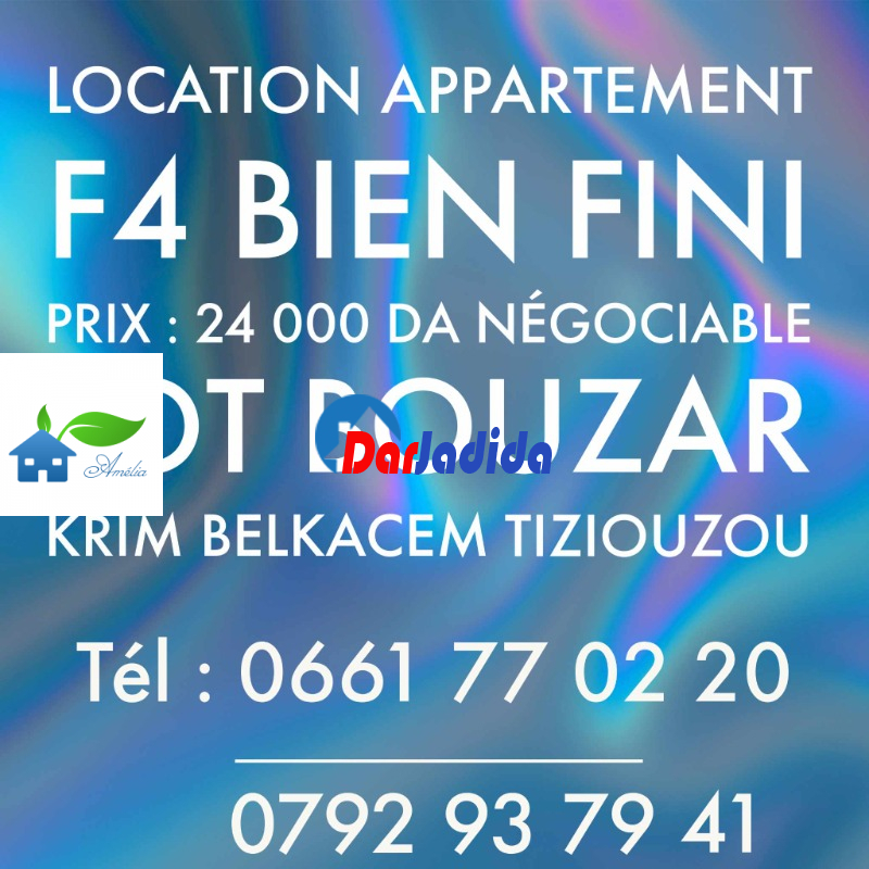 Location Appartement F4 Tizi-ouzou