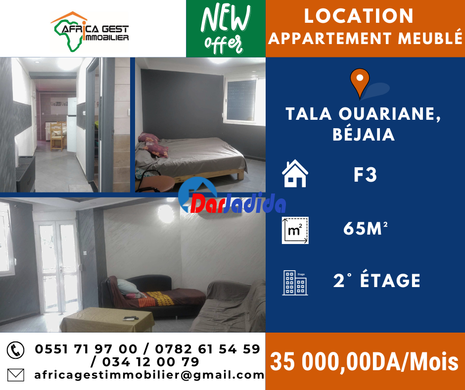 Location Appartement F3 Bejaia
