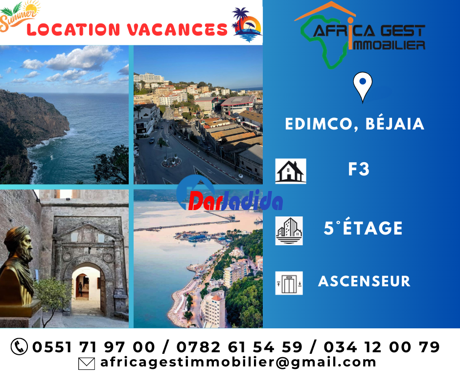 Location vacances Appartement F3 Bejaia