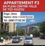 Vente Appartement F3 Tizi-Ouzou 