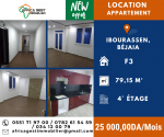 Location Appartement F3 Bejaia