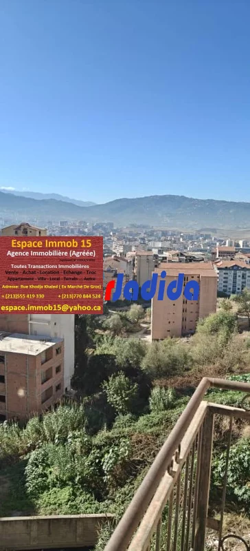 Vente Appartement F3 Tizi-ouzou