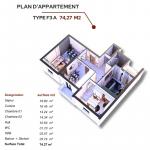Vente Appartement F3 Mostaganem