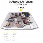 Vente Appartement F3 Mostaganem