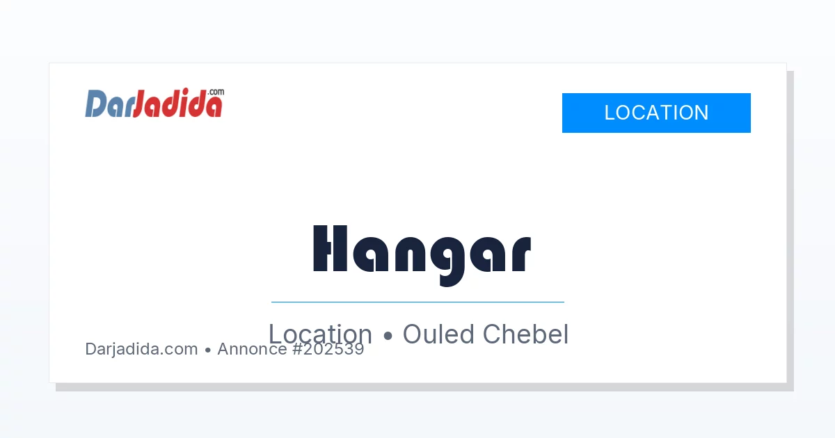 Location Hangar  Alger