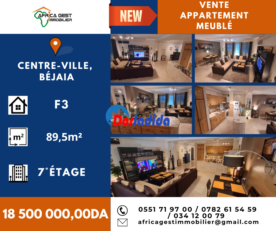 Vente Appartement F3 Bejaia