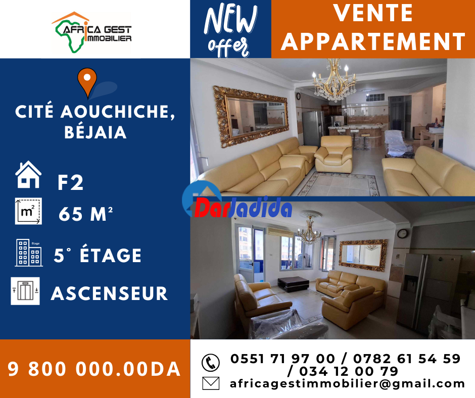 Vente Appartement F2 Bejaia