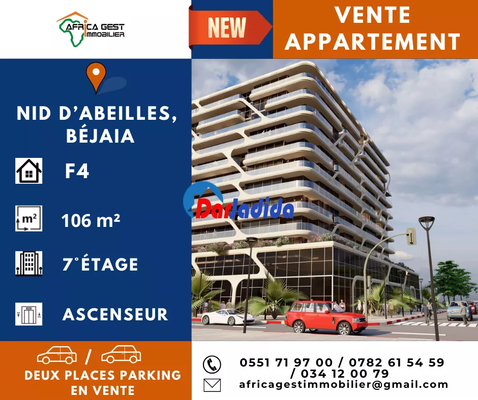 Vente Appartement F4 Bejaia
