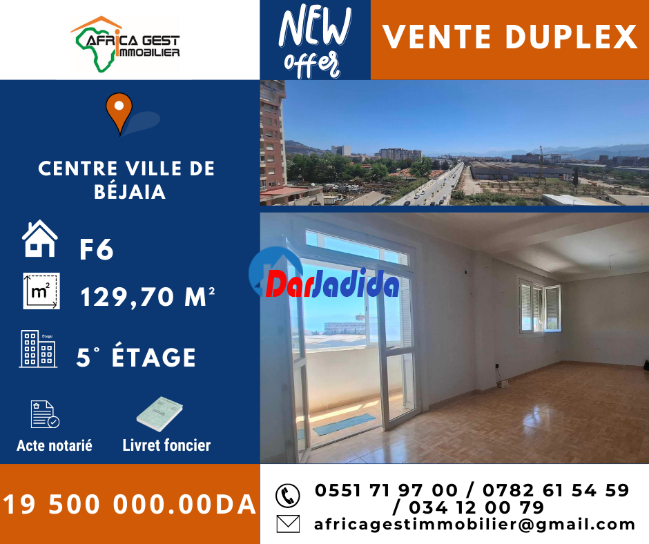 Vente Appartement F4 Bejaia