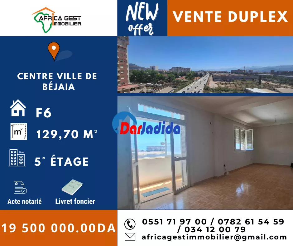 Vente Appartement F4 Bejaia