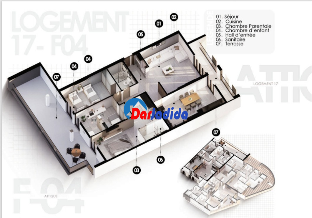 Vente Appartement F4 Alger