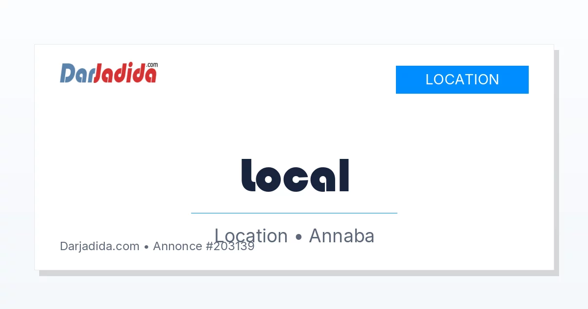 Location Local  Annaba