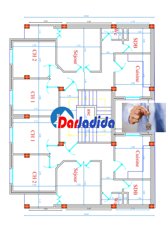 Vente Appartement F3 Jijel