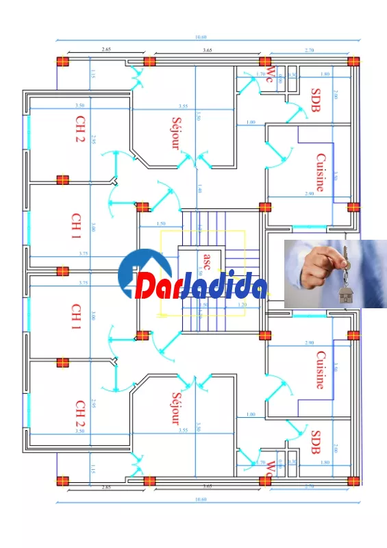 Vente Appartement F3 Jijel