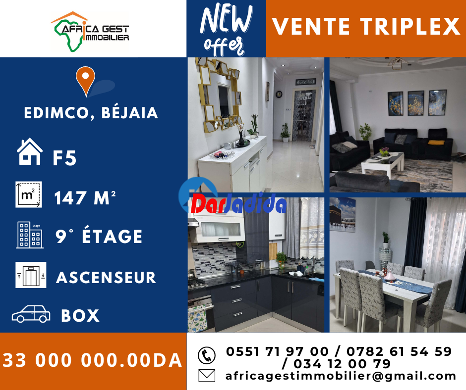 Vente Appartement F5 Bejaia