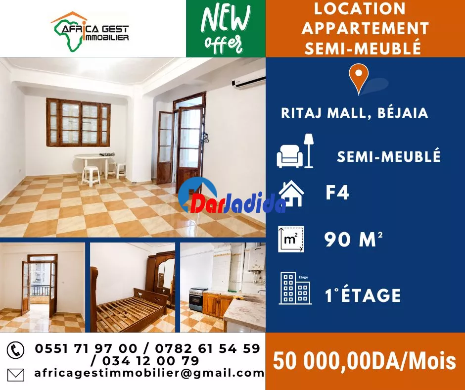 Location Appartement F4 Bejaia