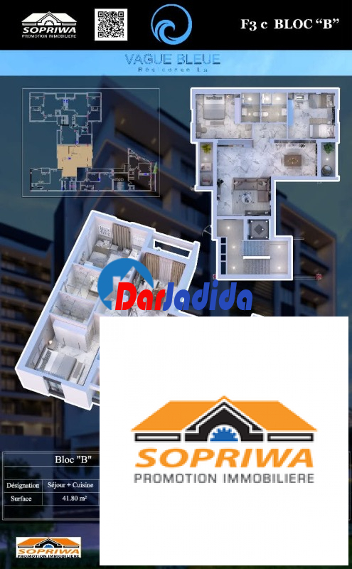 Vente Appartement F3 Tipaza