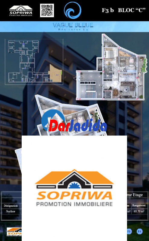 Vente Appartement F3 Tipaza