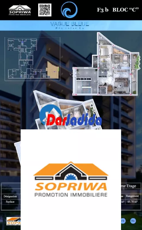 Vente Appartement F3 Tipaza