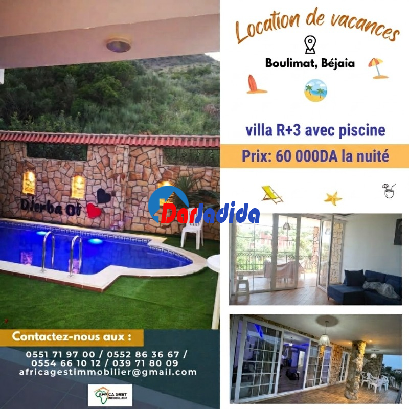 Location vacances Villa  Bejaia