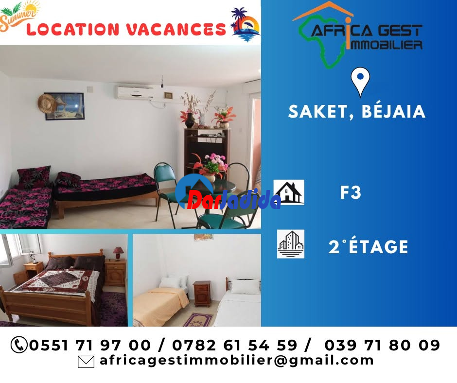 Location vacances Appartement F3 Bejaia
