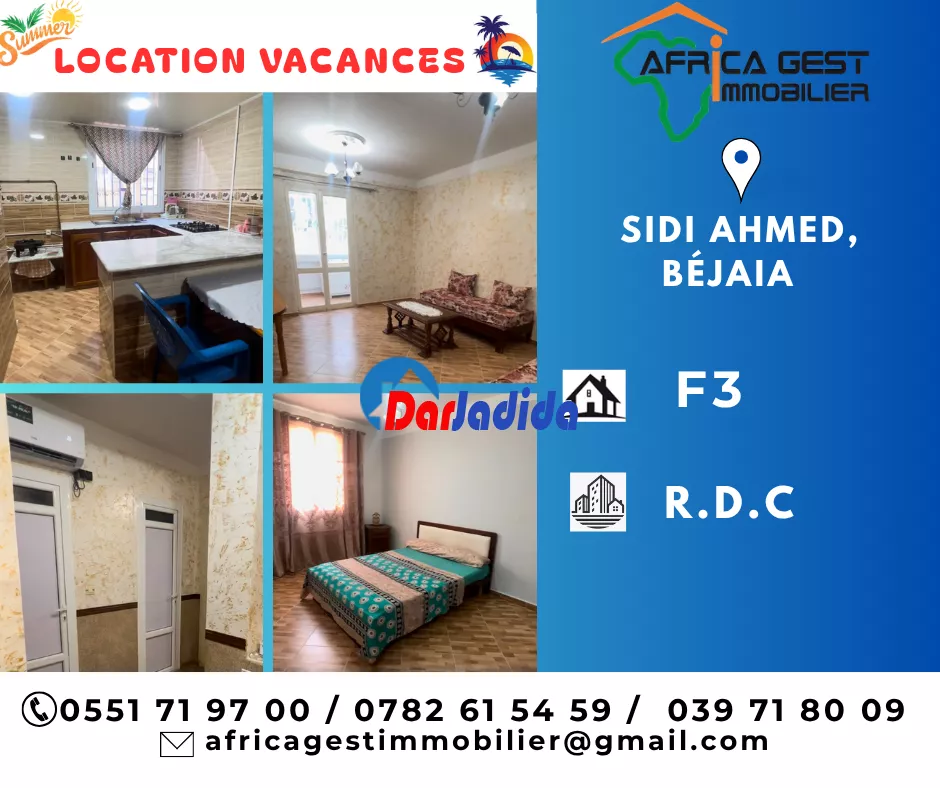 Location vacances Appartement F3 Bejaia