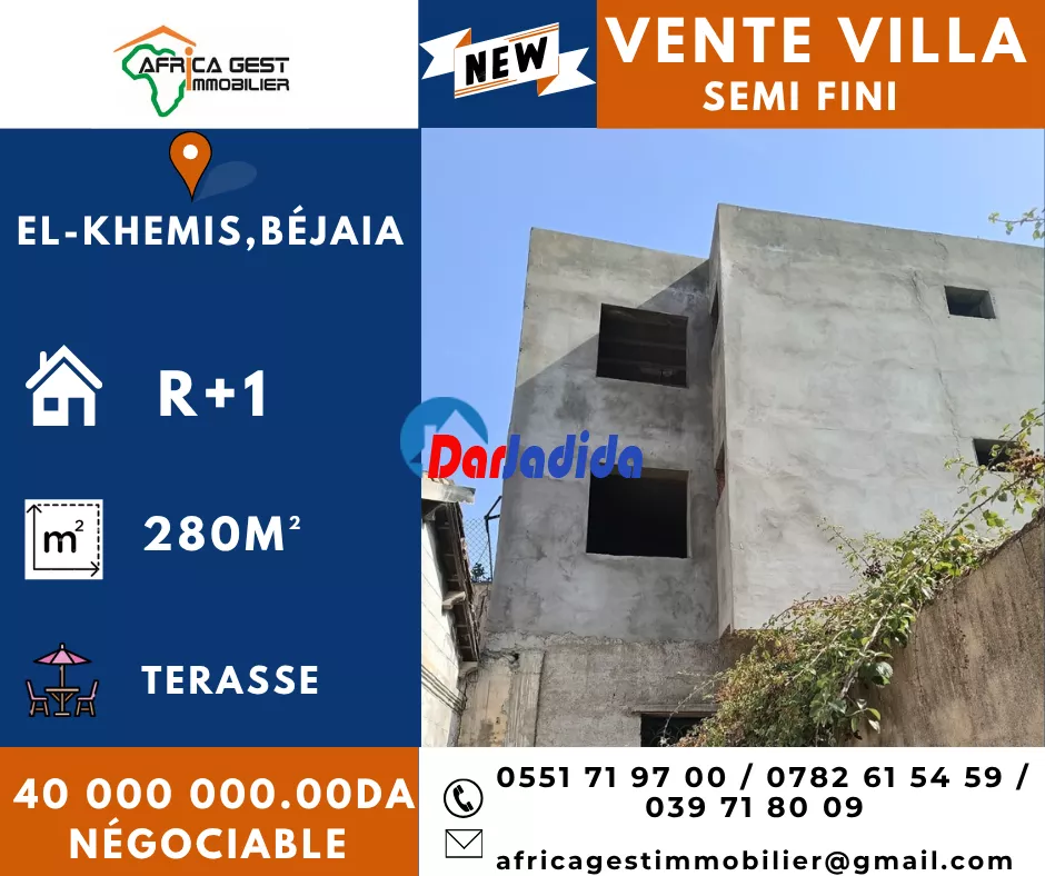 Vente Villa F4 Bejaia