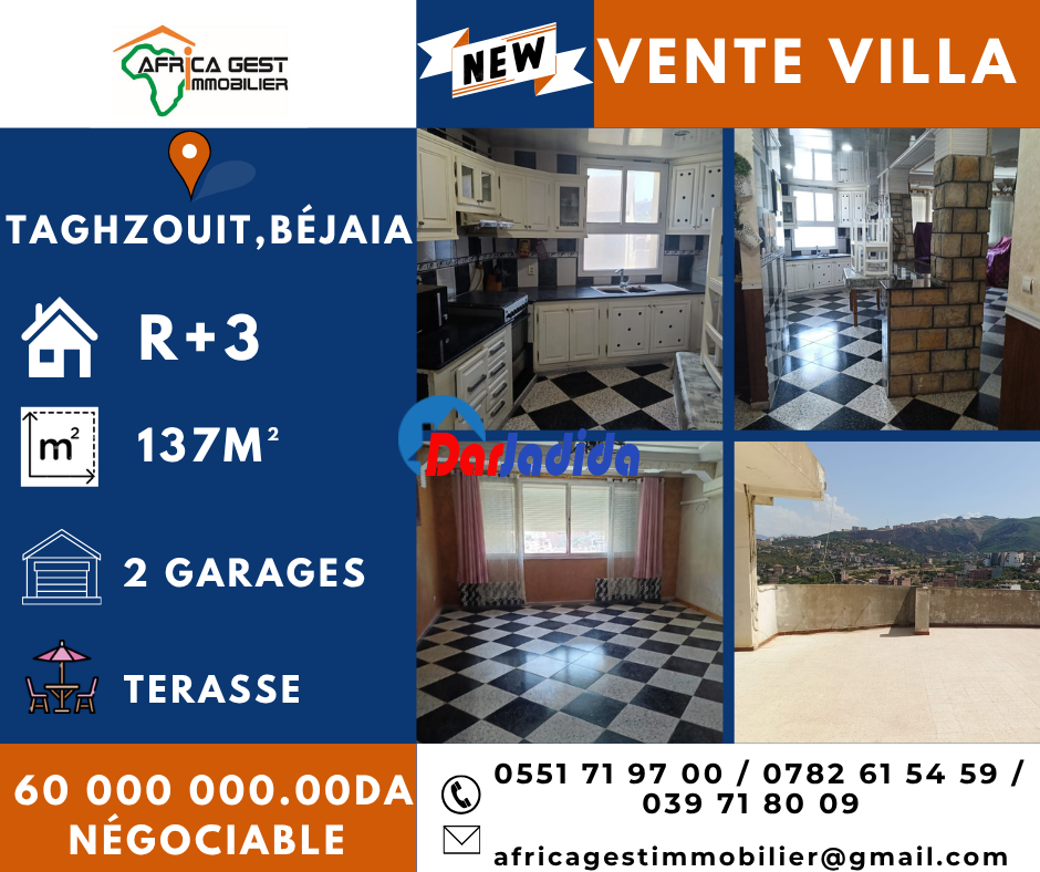 Vente Villa F4 Bejaia