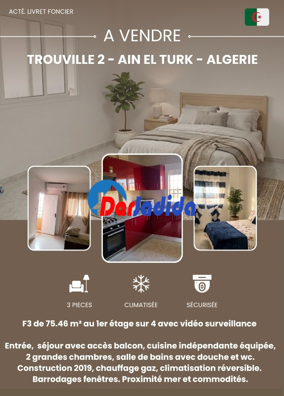 Vente Appartement F3 Oran