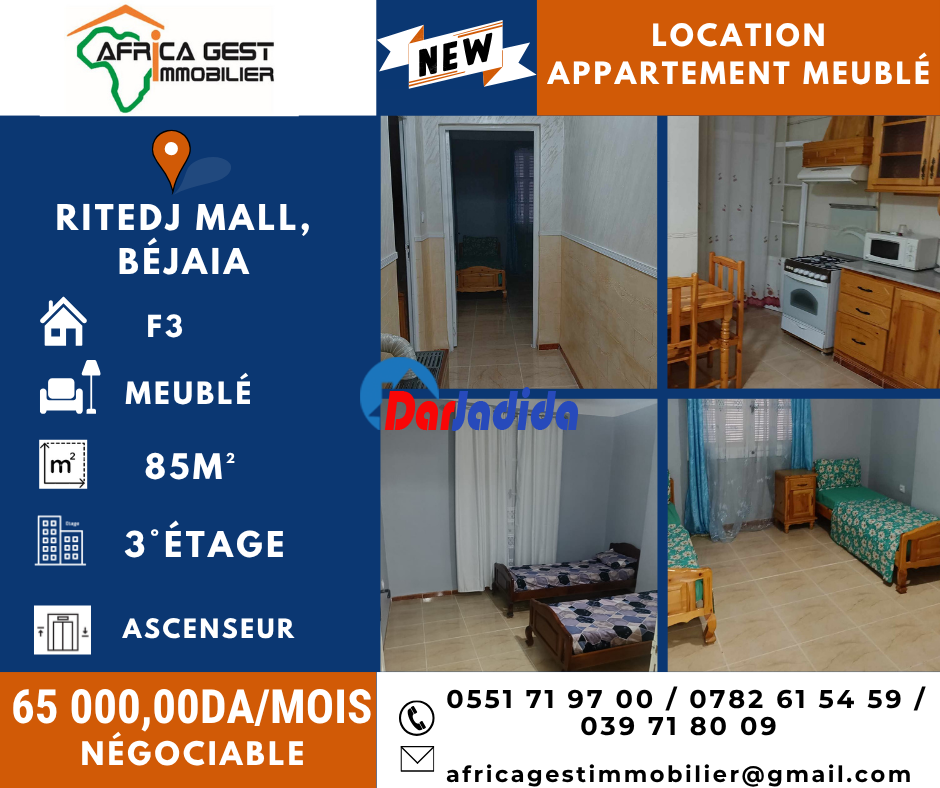 Location Appartement F3 Bejaia
