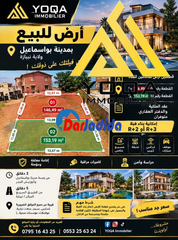 Vente Terrain  Tipaza