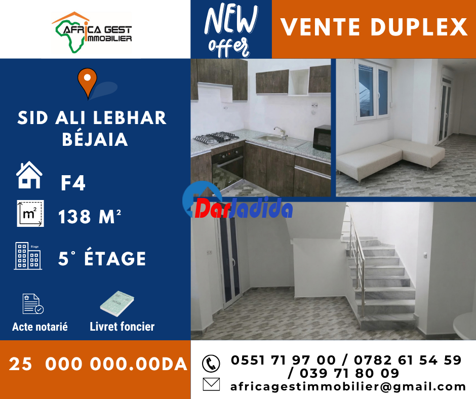 Vente Appartement  Bejaia