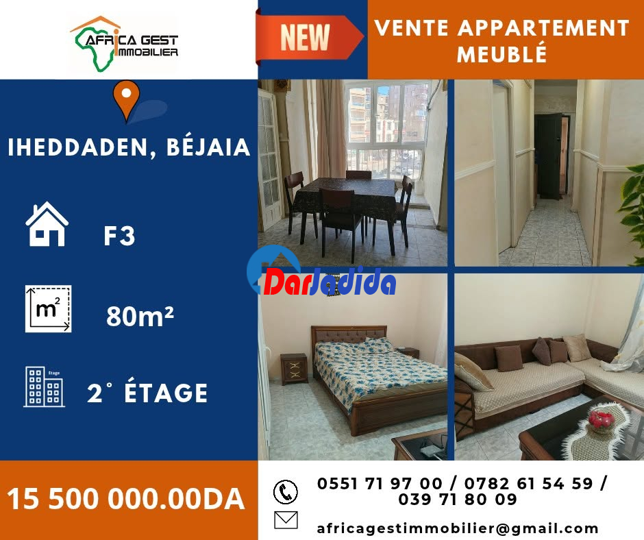 Vente Appartement F3 Bejaia