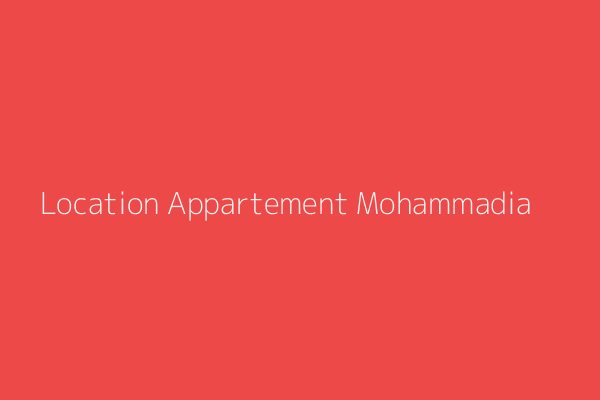 Location Appartement F4 La vigerie mohammadia Mohammadia Alger