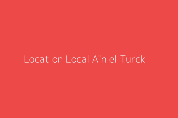 Location Local F2 Mers-el-kébir Aïn-el-Turck Oran