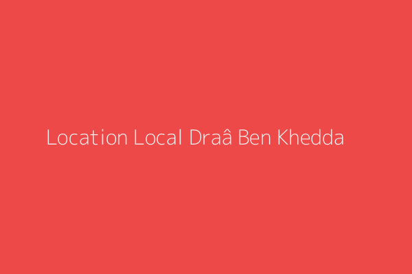 Location Local  Zone industriel mouldeouan Draâ Ben Khedda Tizi-Ouzou