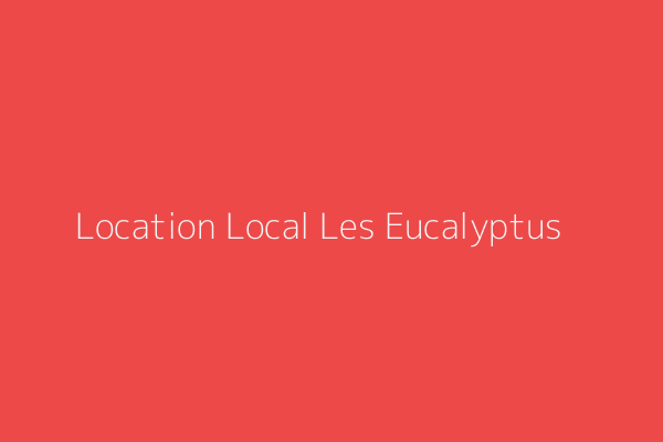 Location Local  Cite aadl Les Eucalyptus Alger