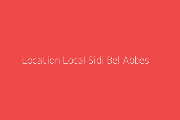 Location Local  Sidi-belabbes