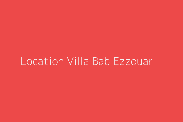 Location Villa  Babezzouar cite soumam Bab Ezzouar Alger