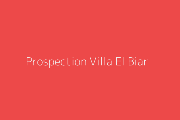 Prospection Villa  Alger