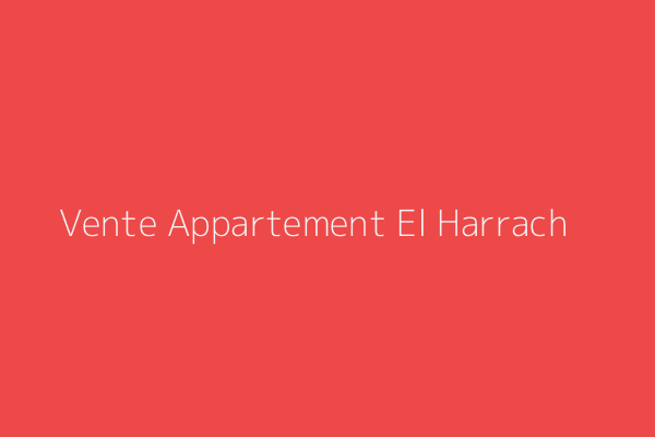 Vente Appartement F4 Aissat idir  hlm El Harrach Alger